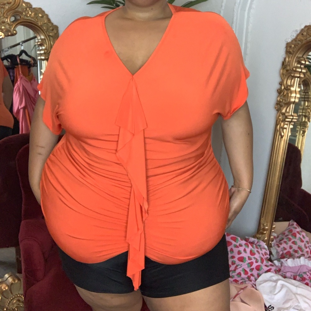 🍊 Cato Orange Blouse - 22/24W